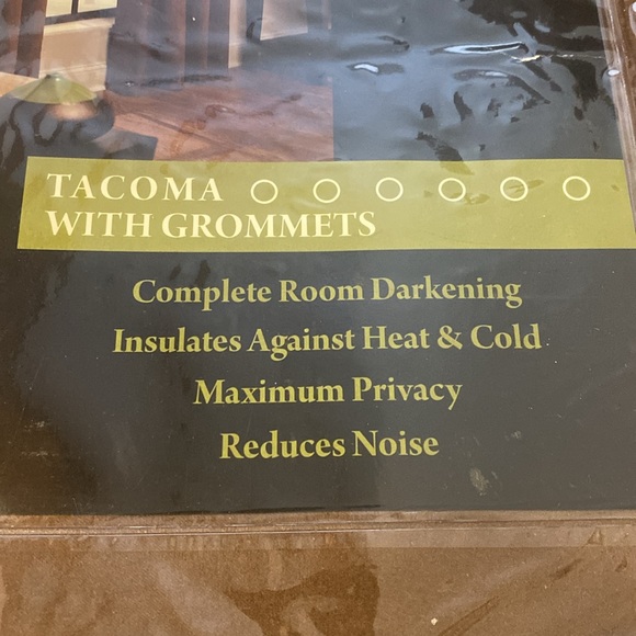 Tacoma NWT with Grommets Panel Pair Chocolate Curtains - Picture 4 of 7